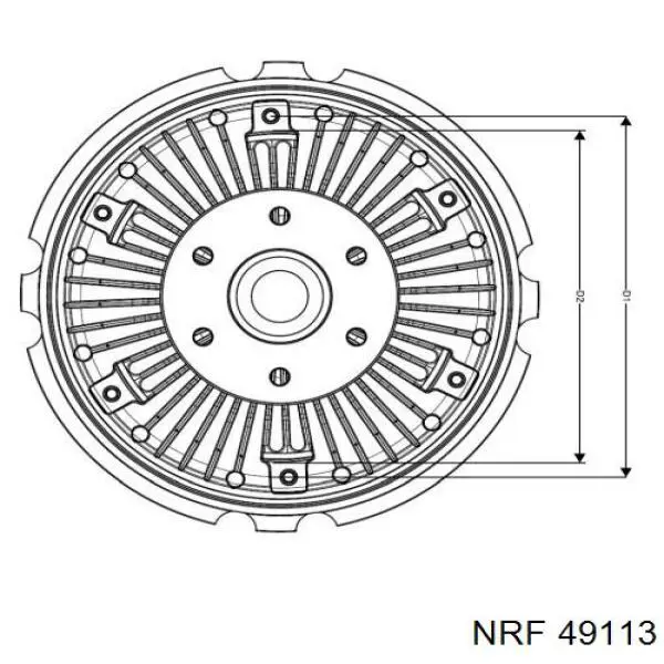 Compre 51066300140 MAN Acoplamento viscoso de ventilador de esfriamento
