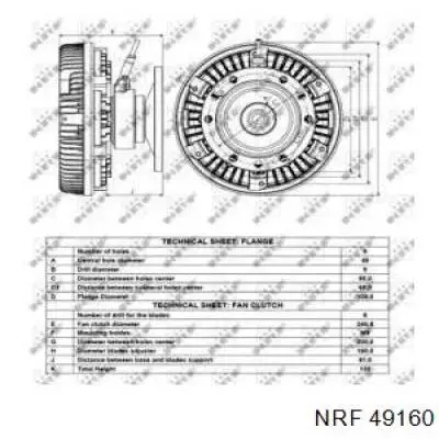 Acoplamento viscoso de ventilador de esfriamento 51066300146 MAN