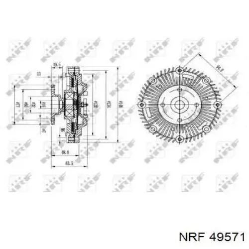 Compre 21082C6800 Nissan/Infiniti Acoplamento viscoso de ventilador de esfriamento