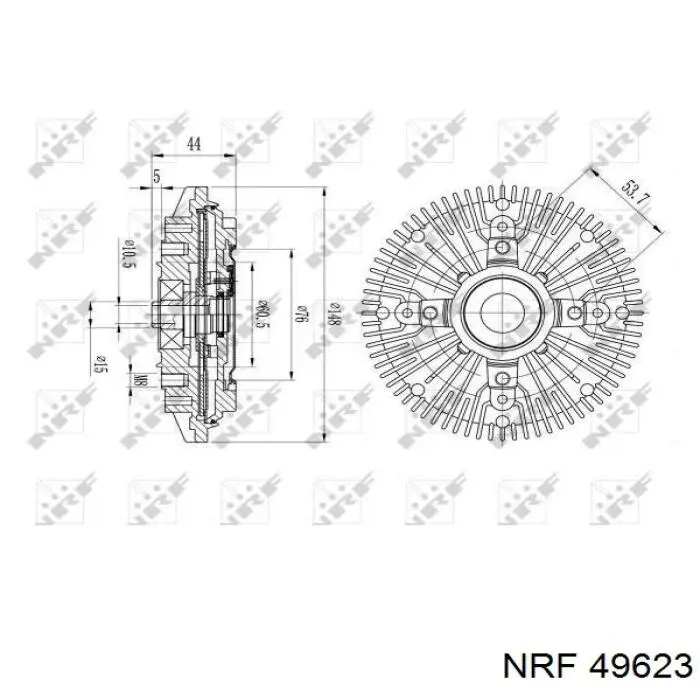Acoplamento viscoso de ventilador de esfriamento VAG 075121350D preço, a partir de 60,45 USD