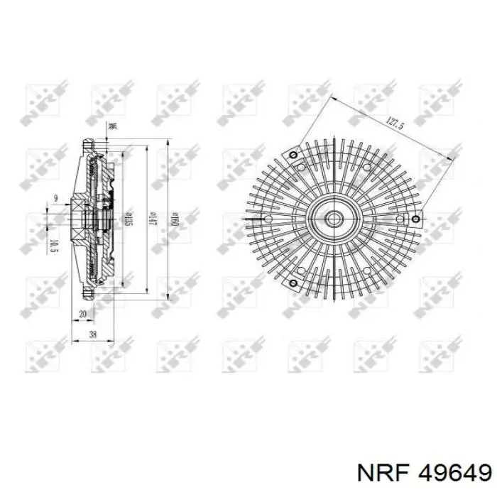 Acoplamento viscoso de ventilador de esfriamento Opel 90220339 preço, a partir de 59,82 USD