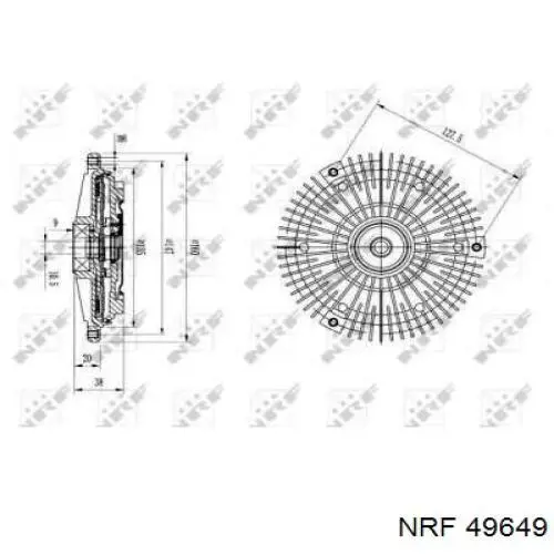Compre 90220339 Opel Acoplamento viscoso de ventilador de esfriamento