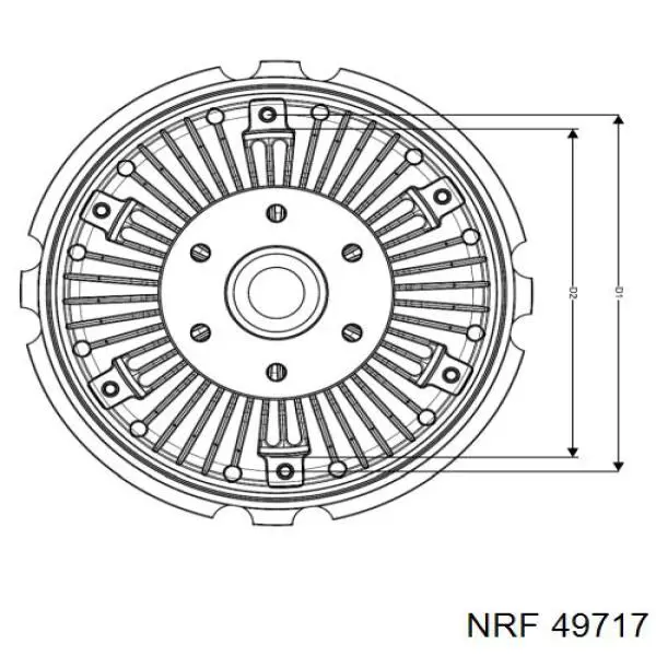 A9342000022 Mercedes Acoplamento viscoso de ventilador de esfriamento