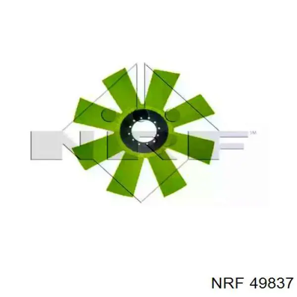 49837 NRF Ventilador (roda de aletas) do radiador de esfriamento