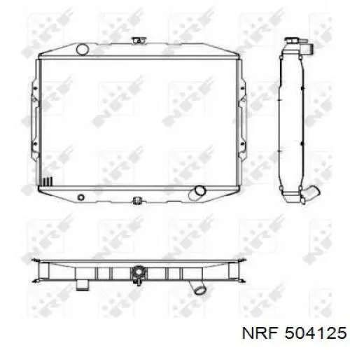Radiador de esfriamento de motor NRF 504125 preço, a partir de 156,10 USD
