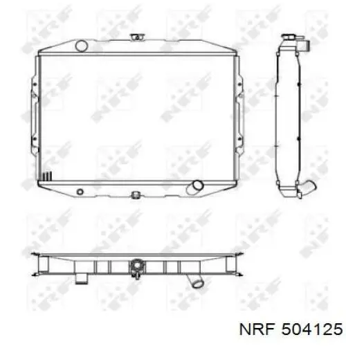 Compre 504125 NRF Radiador de esfriamento de motor