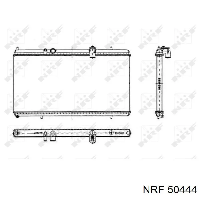 Radiador de esfriamento de motor 54A248 FPS