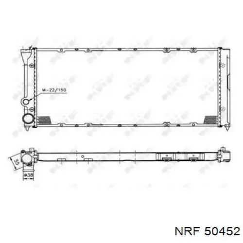 Compre 50452 NRF Radiador de esfriamento de motor