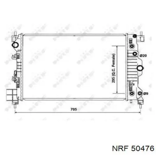 Radiador de esfriamento de motor General Motors 95316029 preço, a partir de 123,67 USD
