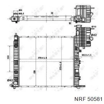 Radiador de esfriamento de motor NRF 50581 preço, a partir de 247,06 USD