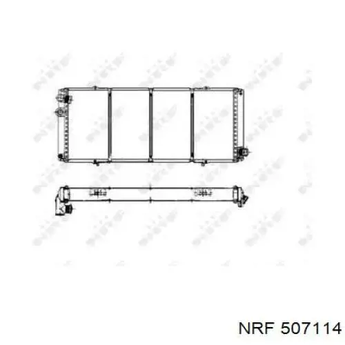 Radiador de esfriamento de motor NRF 507114 preço, a partir de 74,59 USD
