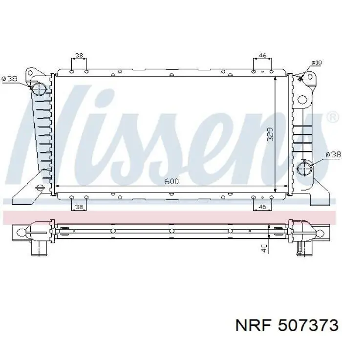 Radiador de esfriamento de motor 0170170039 Depo/Loro/Abakus