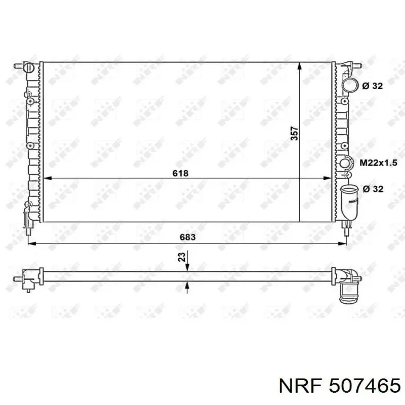 Radiador de esfriamento de motor NRF 507465 preço, a partir de 29,91 USD