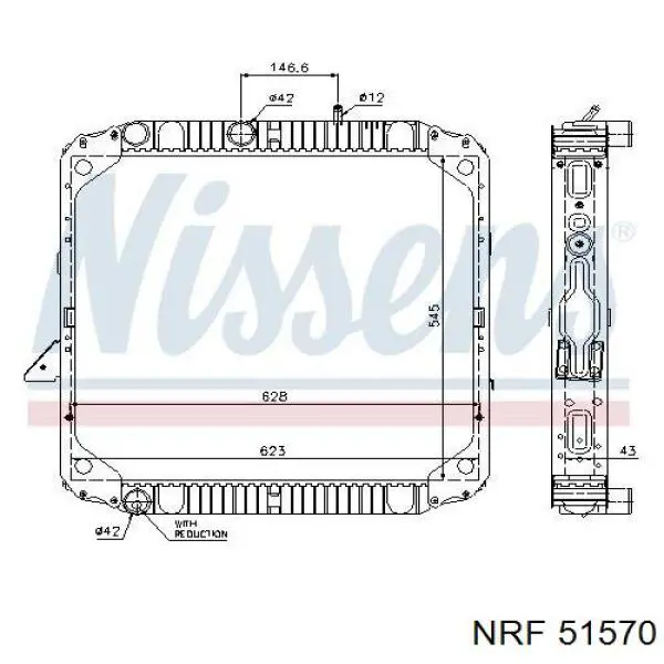 Radiador de esfriamento de motor NRF 51570 preço, a partir de 606,64 USD