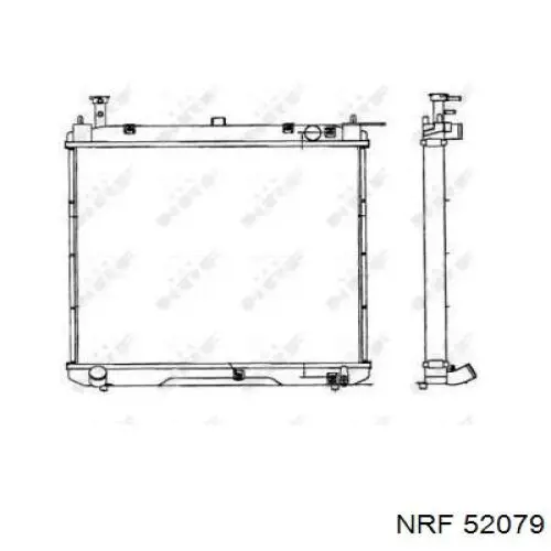Radiador de esfriamento de motor 164005B330 Toyota