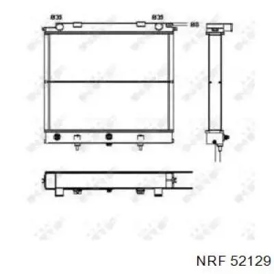 Radiador de esfriamento de motor NRF 52129 preço, a partir de 250,89 USD