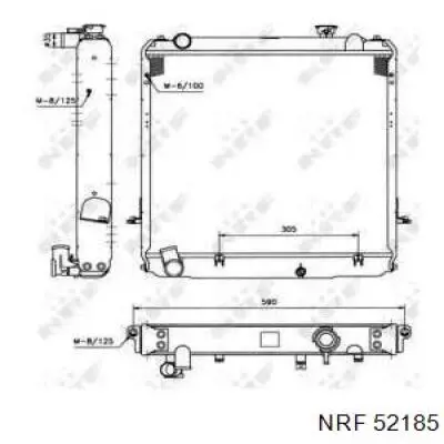 Radiador de esfriamento de motor NRF 52185 preço, a partir de 594,45 USD