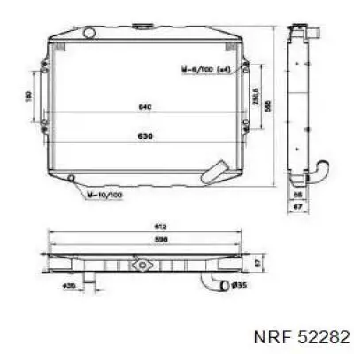 Compre 52282 NRF Radiador de esfriamento de motor