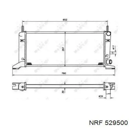 Compre 320408A3 Polcar Radiador de esfriamento de motor