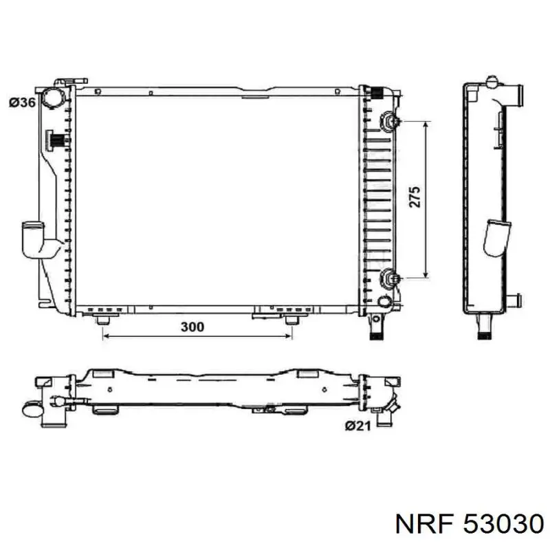 Radiador de esfriamento de motor NRF 53030 preço, a partir de 126,23 USD