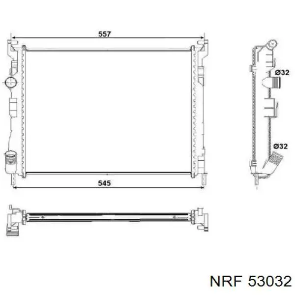 Compre 53032 NRF Radiador de esfriamento de motor