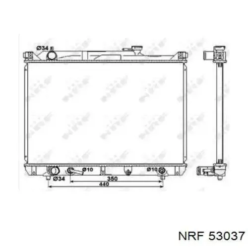 Radiador de esfriamento de motor NRF 53037 preço, a partir de 129,48 USD