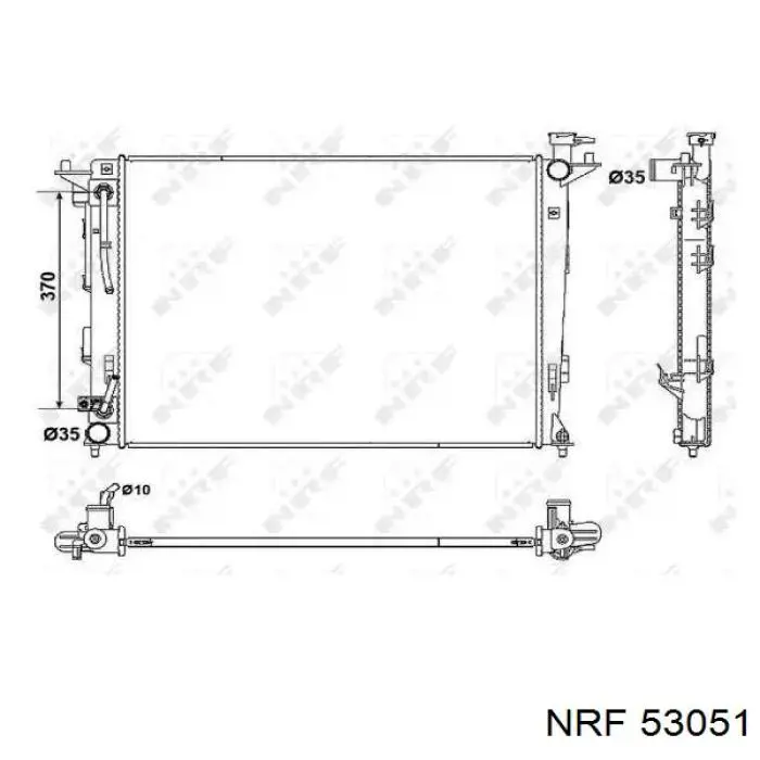 Radiador de esfriamento de motor NRF 53051 preço, a partir de 137,31 USD