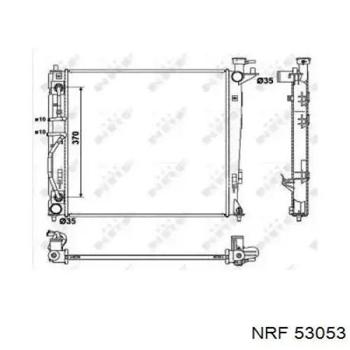 Radiador de esfriamento de motor NRF 53053 preço, a partir de 169,18 USD