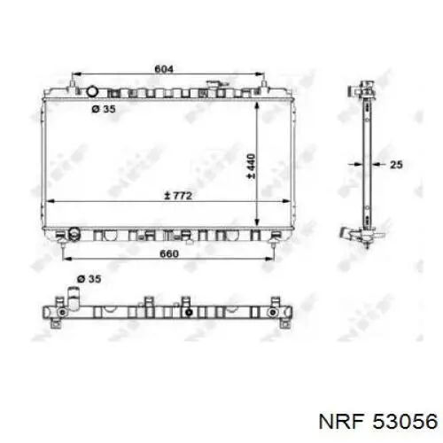 Compre 53056 NRF Radiador de esfriamento de motor