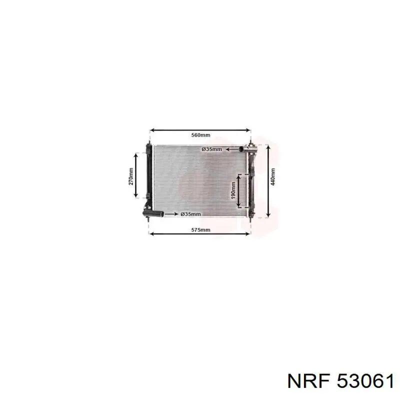 Compre 53061 NRF Radiador de esfriamento de motor