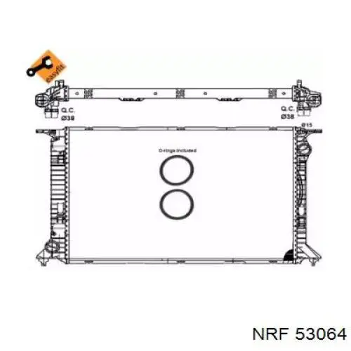 Radiador de esfriamento de motor NRF 53064 preço, a partir de 131,54 USD