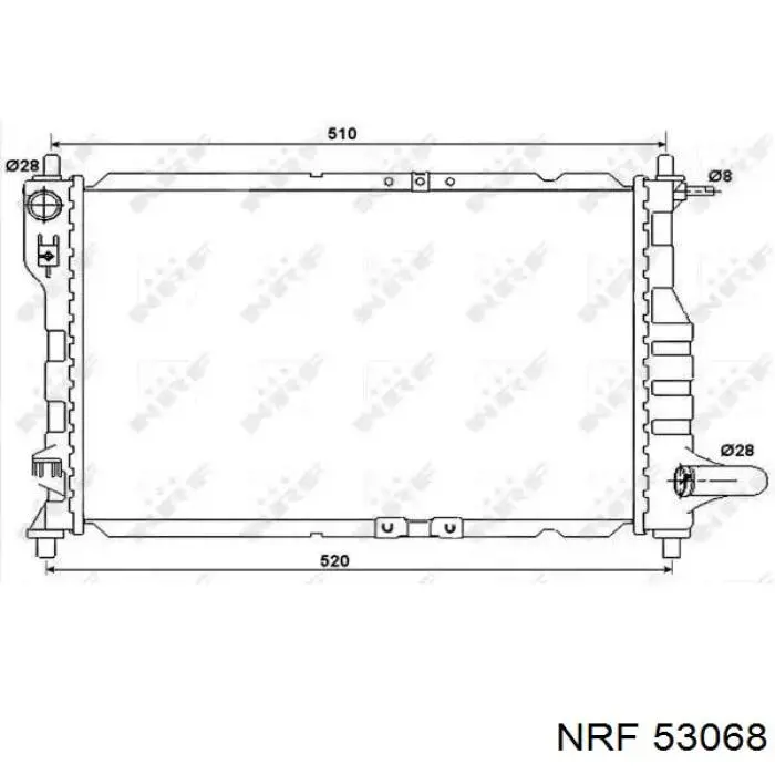Radiador de esfriamento de motor NRF 53068 preço, a partir de 78,29 USD