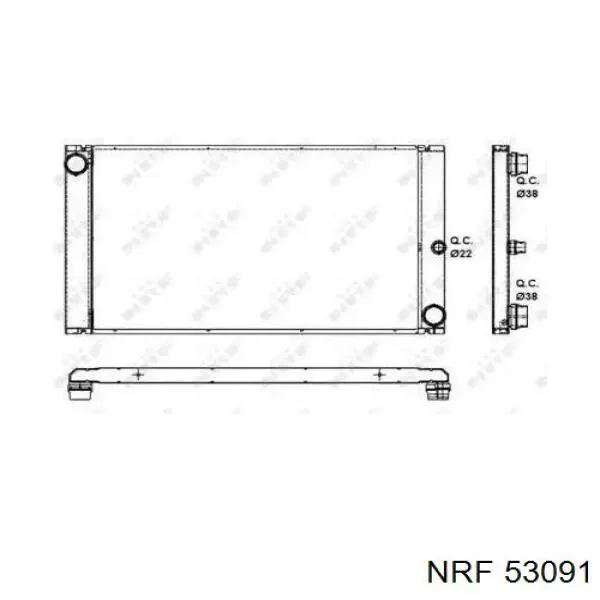 Radiador de esfriamento de motor NRF 53091 preço, a partir de 177,62 USD