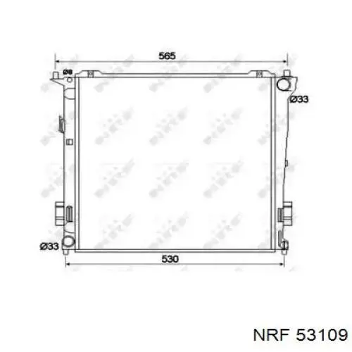 Radiador de esfriamento de motor NRF 53109 preço, a partir de 108,36 USD