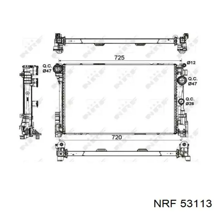 Radiador de esfriamento de motor NRF 53113 preço, a partir de 148,59 USD