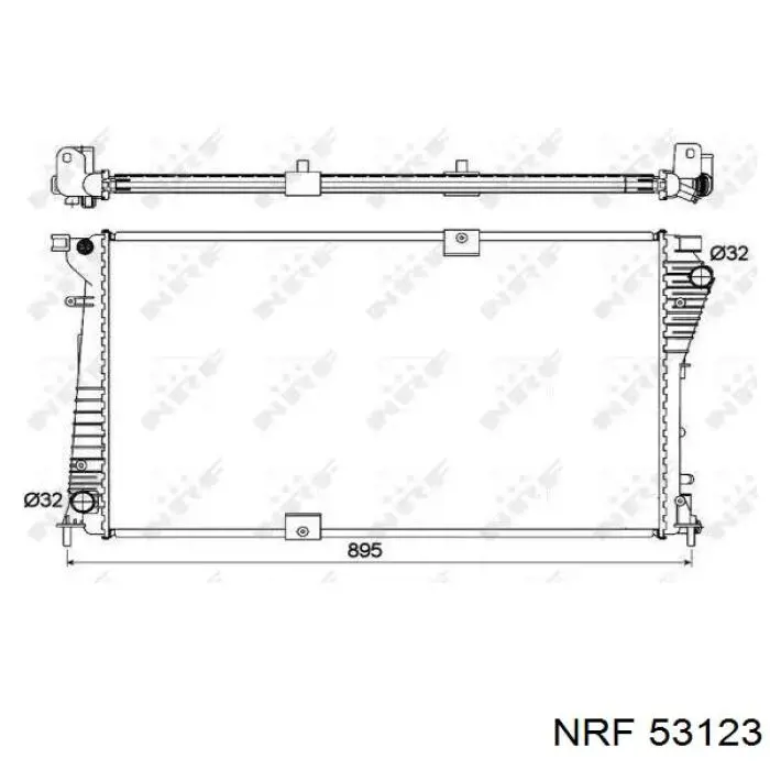 Radiador de esfriamento de motor NRF 53123 preço, a partir de 164,50 USD