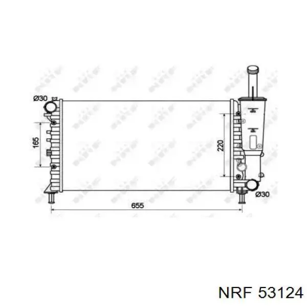 Radiador de esfriamento de motor NRF 53124 preço, a partir de 74,41 USD