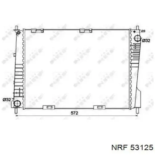 Compre 8200468913 Renault (RVI) Radiador de esfriamento de motor