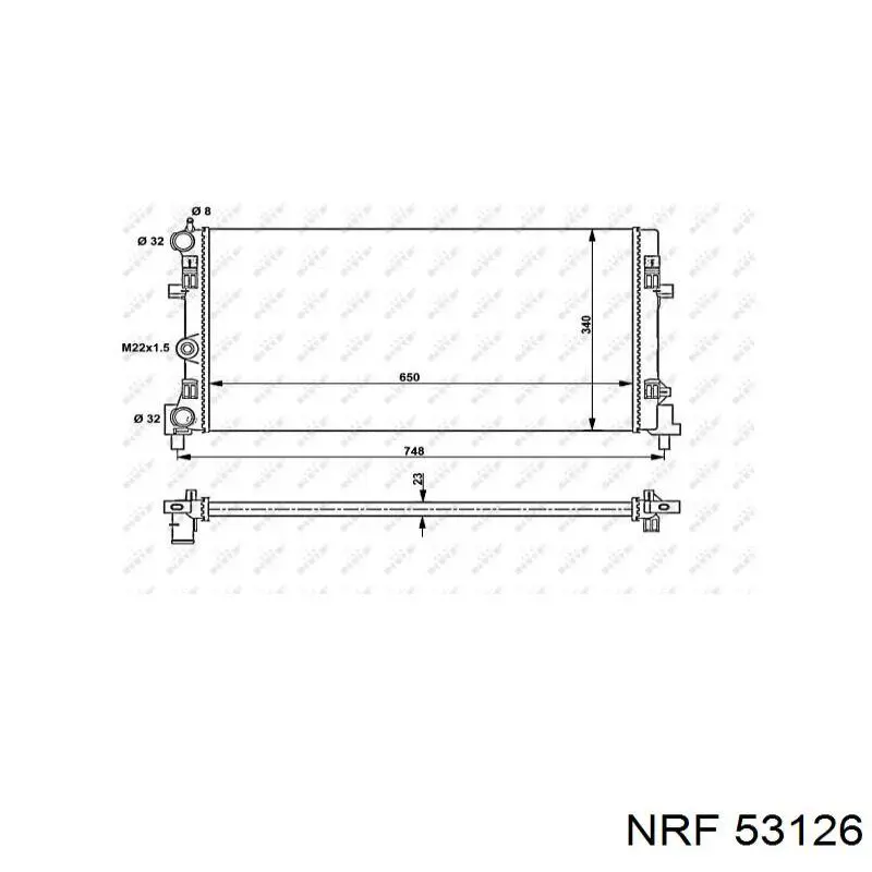 Radiador de esfriamento de motor adicional NRF 53126 preço, a partir de 112,99 USD