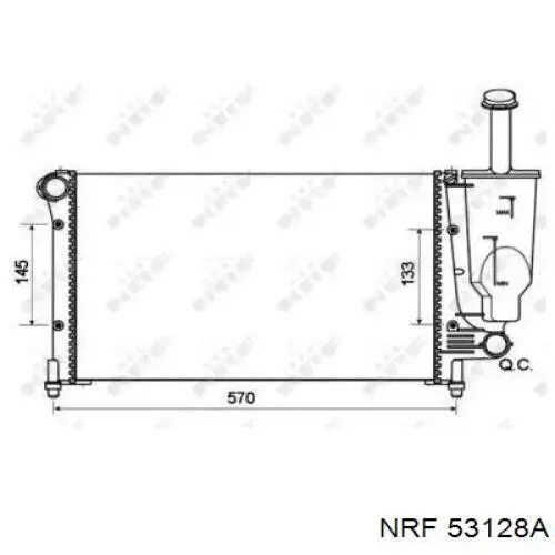 Radiador de esfriamento de motor NRF 53128A preço, a partir de 93,16 USD