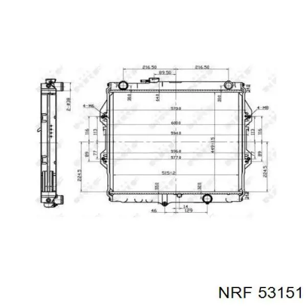 Radiador de esfriamento de motor NRF 53151 preço, a partir de 139,03 USD