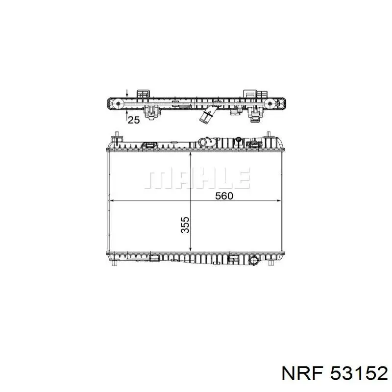 Compre 53152 NRF Radiador de esfriamento de motor