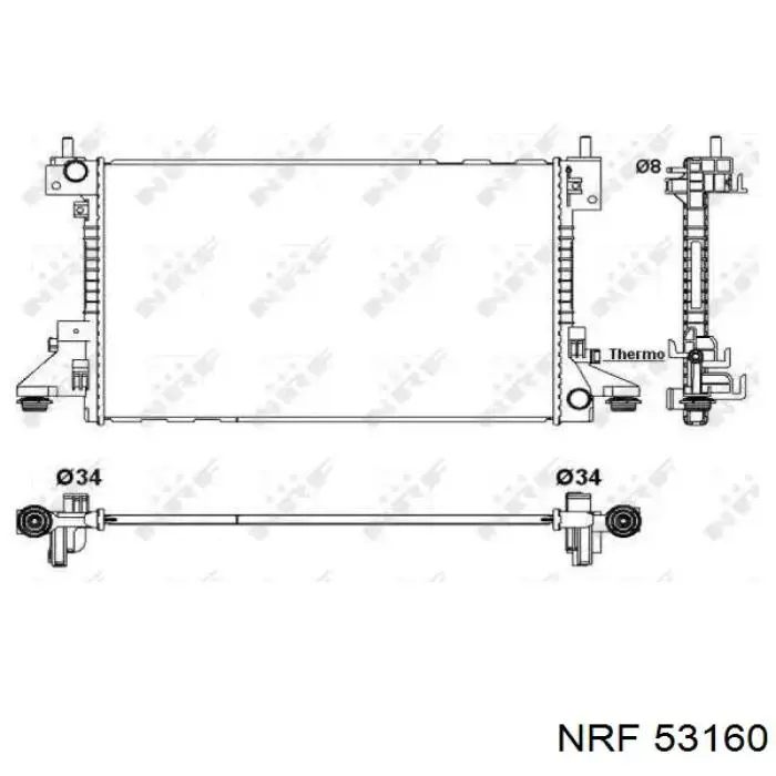 Radiador de esfriamento de motor Polcar 55H1081 preço, a partir de 130,59 USD