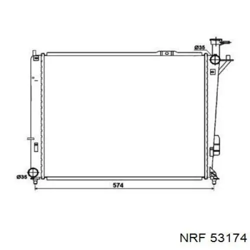 Radiador de esfriamento de motor NRF 53174 preço, a partir de 152,61 USD