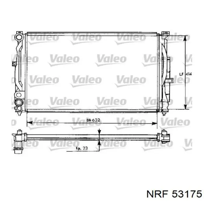 Radiador de esfriamento de motor NRF 53175 preço, a partir de 83,16 USD
