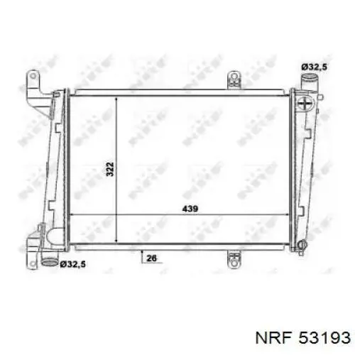 8601842 Volvo Radiador de esfriamento de motor