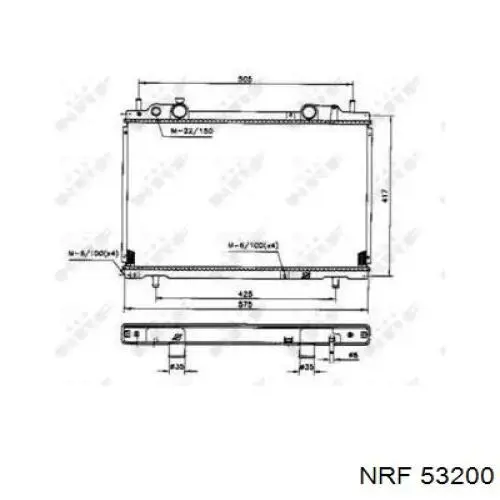 Compre 53200 NRF Radiador de esfriamento de motor