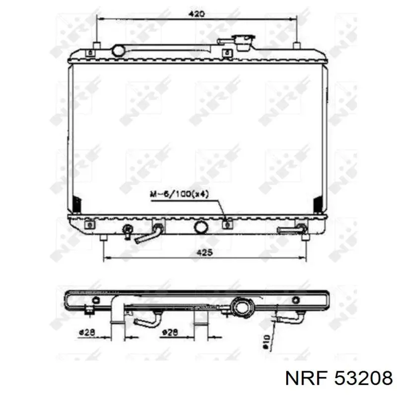 Compre 53208 NRF Radiador de esfriamento de motor