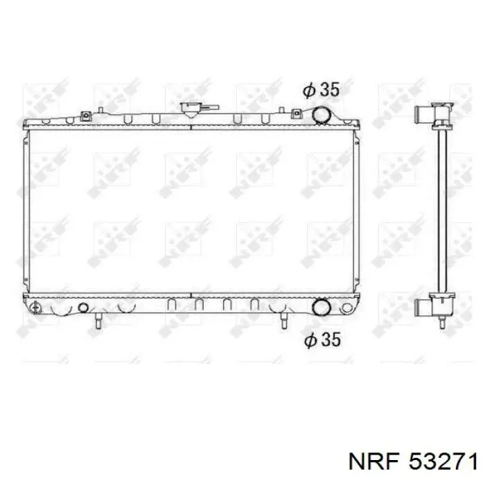 Radiador de esfriamento de motor NRF 53271 preço, a partir de 102,20 USD
