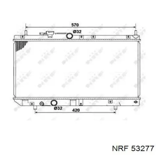 Compre 53277 NRF Radiador de esfriamento de motor